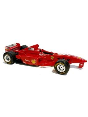 Vintage Bburago Red Ferrari F300 Model Race Car Made Italy 1/24 Scale Goodyear